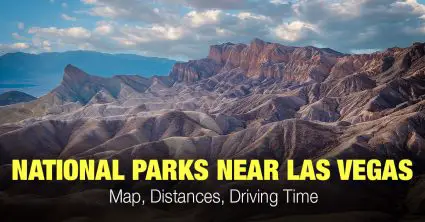 National Parks Near Las Vegas (Map, Distances, Driving Time)
