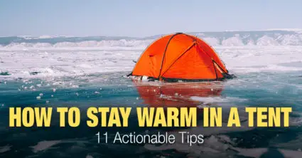 How to Stay Warm in a Tent When Camping